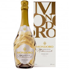 Вино игристое Mondoro Prosecco Millesimato белое сухое 0,75 л в подарочной упаковке