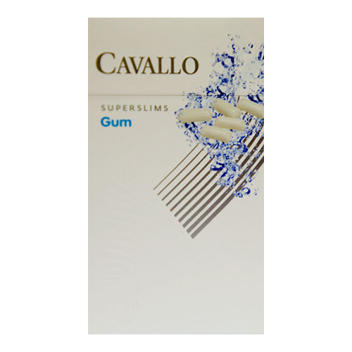 Сигареты Cavallo Superslims Gum (Кавалло Суперслимс Жвачка)