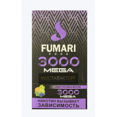 Электронная сигарета Фумари Мега 3000 Киви Голубика Ментол (Fumari Pods 3000 Mega)