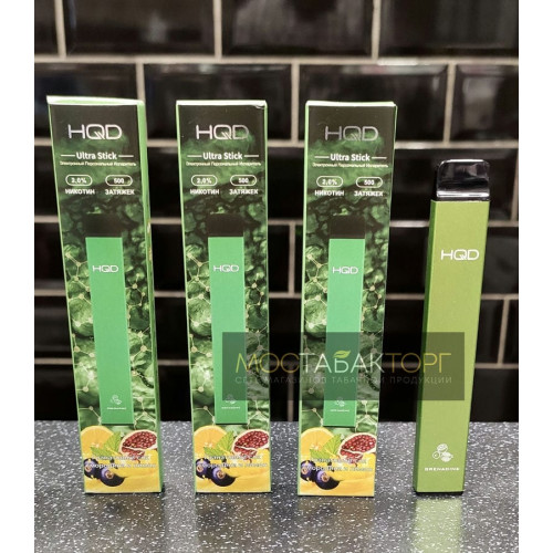 HQD Ultra Stick Grenadine (HQD Ультра Стик Гранатовый Сок Смородина и Лимон)