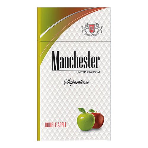 Сигареты Manchester Double Apple Superslims (Манчестер Двойное Яблоко Суперслимс)