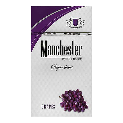 Сигареты Manchester Grapes Superslims (Манчестер Виноград Суперслимс)