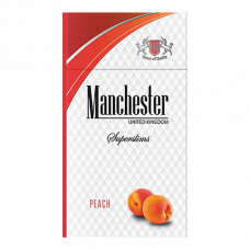 Сигареты Manchester Peach Superslims (Манчестер Персик Суперслимс)