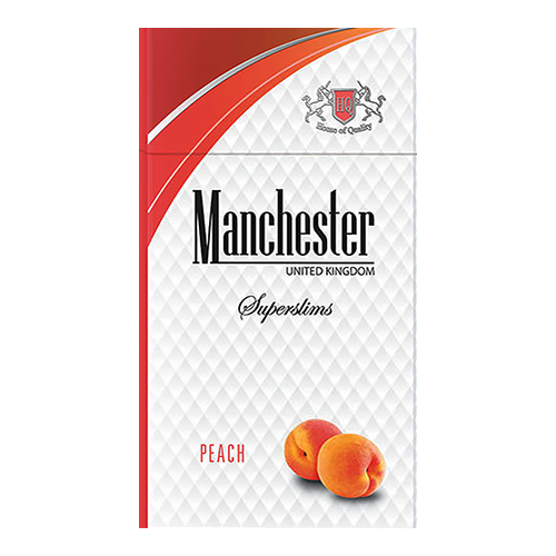 Сигареты Manchester Peach Superslims (Манчестер Персик Суперслимс)