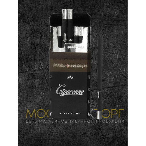 Сигареты Cigaronne Super Slims Black